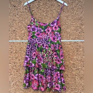 Vintage floral mini dress